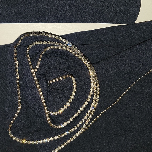 Adam Blue Dress with Silver Accents - Picture 7 of 10